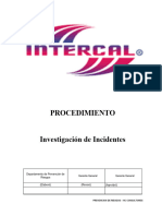 Procedimiento Investigacion Accidente - Intercal
