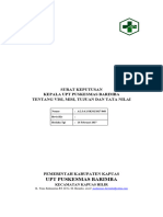 2.3.6.1 SK Visi Misi Tujuan Dan Sasaran Puskesmas