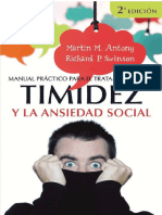 Manual Practico para El Tratamiento de La Timidez y La Ansiedad Social 2a Ed Antony y Swinson