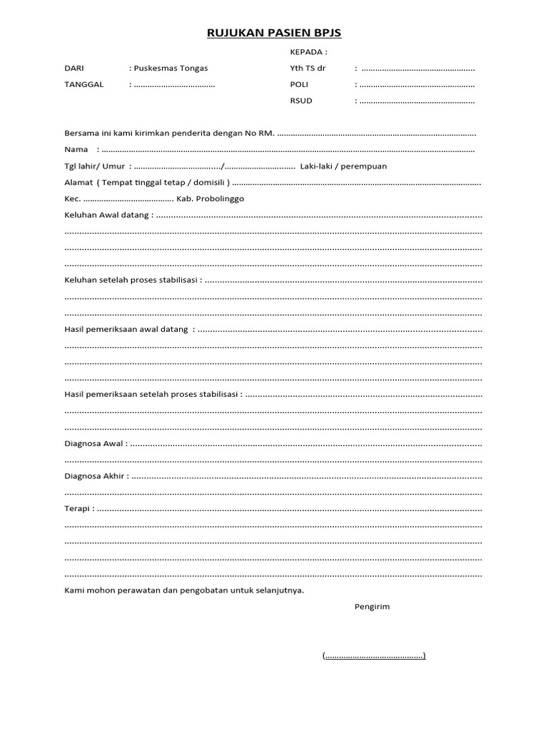 Rujukan Pasien BPJS dari Puskesmas | PDF | Ilmu Sosial
