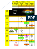 Time Table (VII To X) FIITJEE Vadodara (14 Aug 2023 To 20 Aug 2023)