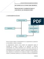 Oy M - Departamentalizacion