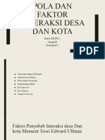 Geografi Faktor Interaksi Desa-Kota