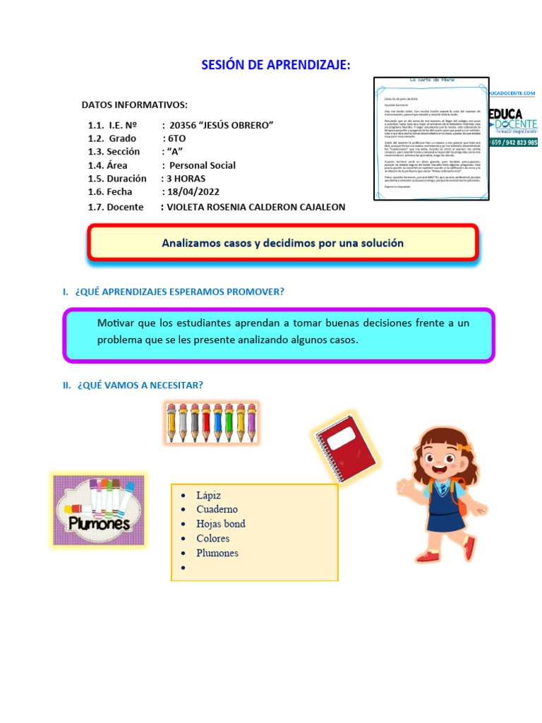 Toma de decisiones en Personal Social | PDF | Evaluación