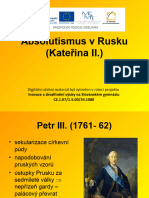 4 Absolutismus V Rusku Katerina II Prezentace