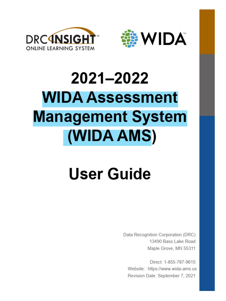 Wida Ams User Guide PDF Password Menu
