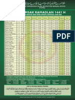 Jadwal Imsak 1441 H Qudsiyyah