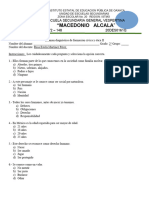 Examen Diagnóstico de Formación Cívica y Ética II