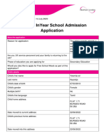 Newham InYear School Admission Application - EF531622616