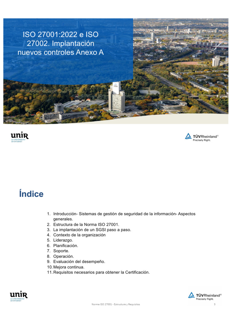 UNIR 27001+Implantación+ISO+27001+ (TÜV+Rheinland) | Descargar gratis ...