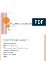 Capacity Planning and MRP