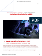 Sueño Rem Historia de Terror 2023