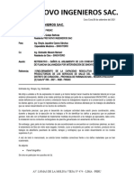 Carta #x-2021 - REITERATIVO - DAÑOS AL AISLAMIENTO DE LOS CONDUCTOS RECTANGULARES DE PLANCHA GALVANIZADA POR INTERVENCION DE SINOHYDRO - HVAC