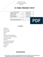 Forest Fire Prediction Sem 8 - Review 1