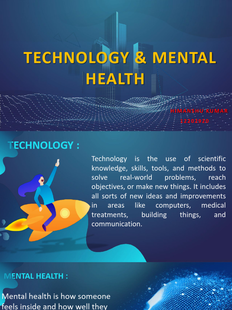 Technology and mental health pdf mental health social media