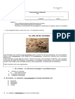 Prueba de Lenguaje 4°B