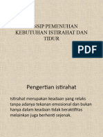 Prinsip Pemenuhan Kebutuhan Istirahat Dan Tidur