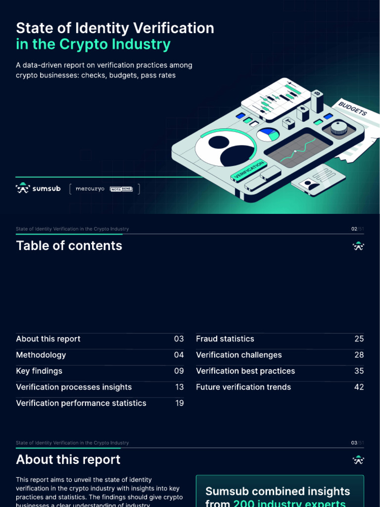 State of Identity Verification in The Crypto Industry by Sumsub | PDF ...