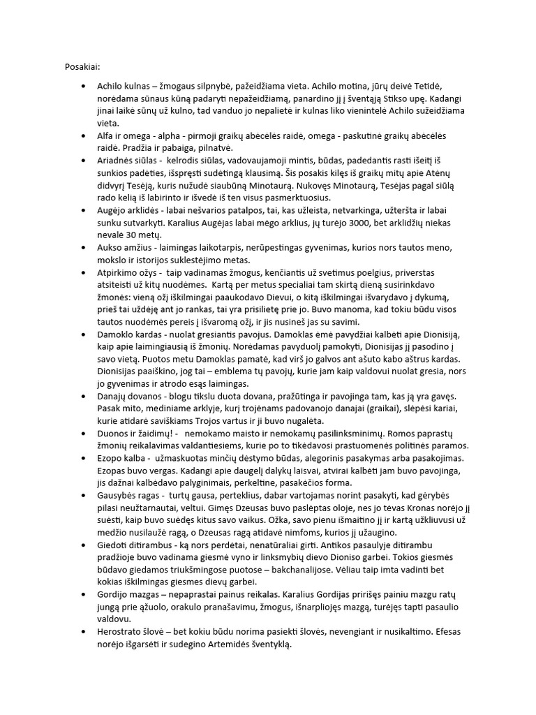 Posakiai | PDF
