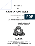 Hebreos Católicos - Paul Drach - 1ra Carta de Un Rabino Convertido A Los Hijos de Israel, Sus Hermanos, Sobre Los Motivos de Su Conversión