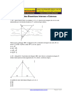 Geometria Plana Teorema Das Bissetrizes Internas e Externas 2016