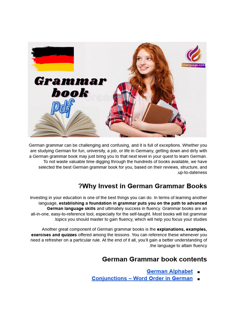 Best German Grammar Book Guide | PDF | German Language | Languages