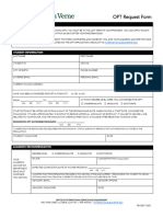 OPT Request Form