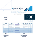 Plantel 22, Real de San Miguel: Turno Vespertino