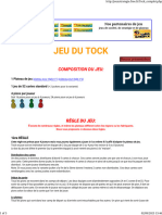 Règle Du Jeu de Société Jeu Du Tock