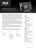 Datasheet Nvidia Bluefield 2 Dpu