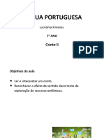 Língua - Portuguesa - 7 Ano - Slide CONTO AULA 02