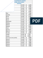 Lista de Precios Clientes 2022