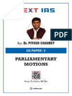 PARLIAMENTARY MOTIONS GS Paper 2 by (PIYUSH SIR)