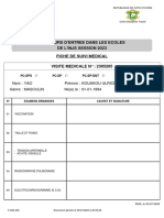 Fiche de Suivi Medicale