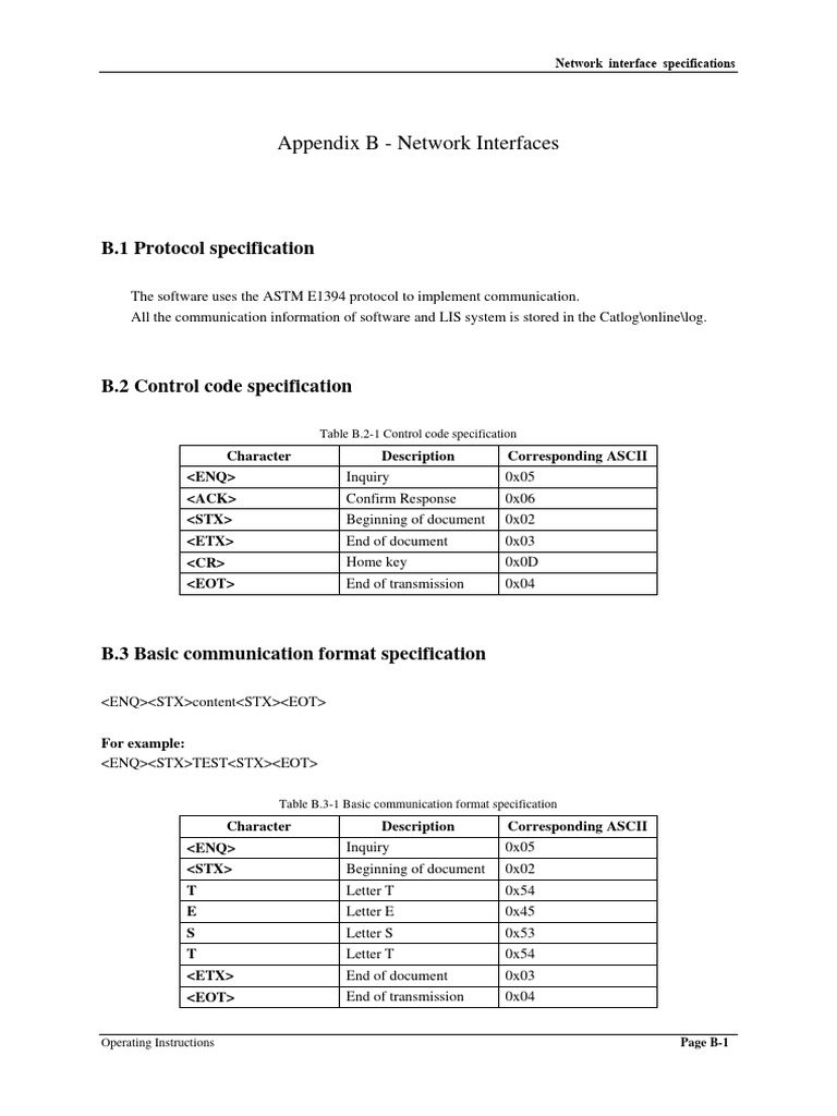 network-interface-specifications-pdf-specification-technical