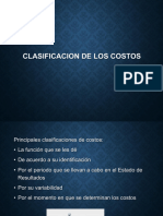 Clasificación de Costos