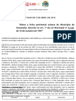 Lei Ordinária 8049 2018 de Araçatuba SP