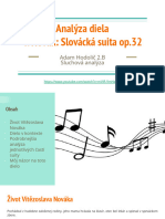 Analýza Diela V. Novák - Slovácká Suita Op.32