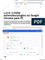 Como Instalar Extensões - Plugins No Google Chrome para PC