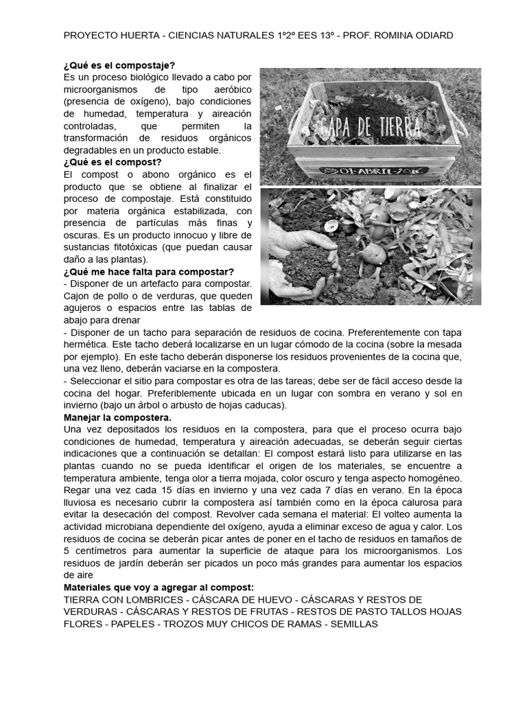 COMPOST | PDF | Compost | Naturaleza