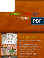 7 Hobbies, Leisure and Lifestyle