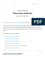 Taxonomía de Bloom - Niveles Revisados, Verbos para Objetivos (2023)