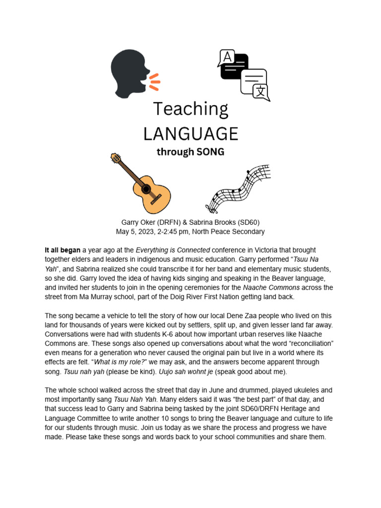 Indigenous Music Education Initiative | PDF | Linguistics | Human ...