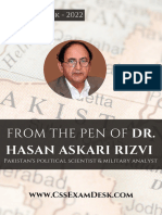 From The Pen of Dr. Hasan Askari Rizvi - CSS Exam Desk