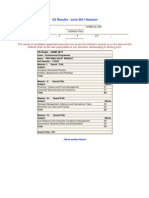 CS June 2011 Results