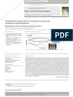 Carbamazepine Toxicity and Its Co-Metabolic Removal by The Cyanobacteria Spirulina Platensis