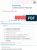 Tema 1.1 - A Economia Como Ciência Social