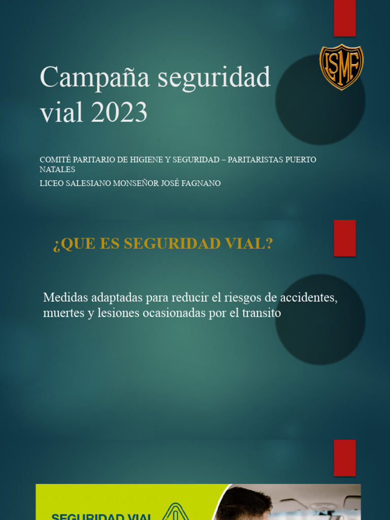 Campaña Seguridad Vial 2023 | PDF