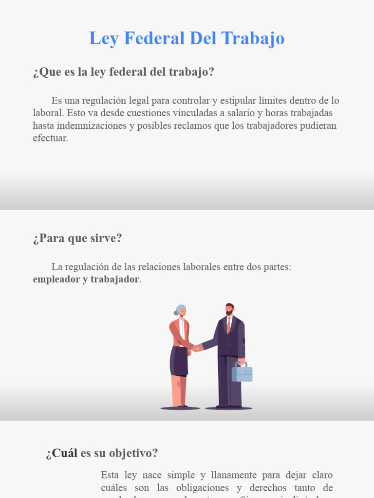 Objetivos de la Ley Federal del Trabajo | PDF | Derecho laboral | Justicia