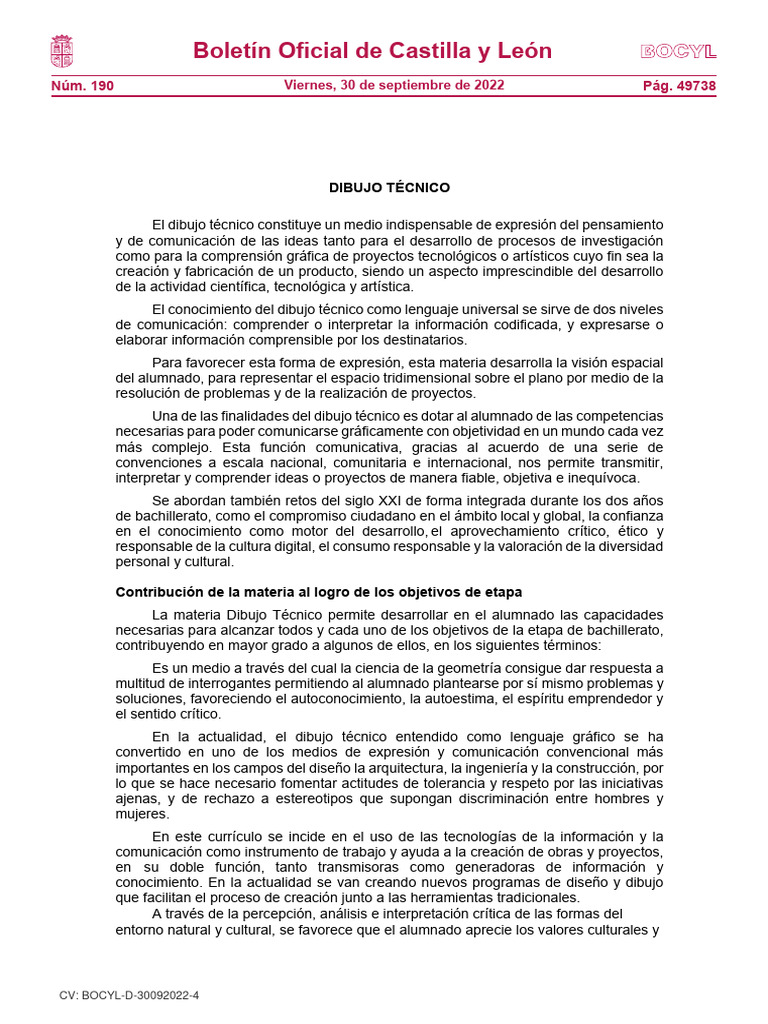 DIBUJO TÉCNICO Bocyl | PDF | Geometría | Evaluación